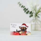 Carte De Visite Chiot de chiwawa de Noël (Debout devant)