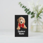 Carte De Visite Chiot de Doodle Doré (Debout devant)