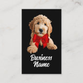 Carte De Visite Chiot de Doodle Doré (Devant)