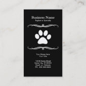 Carte De Visite chiot de rottweiler (Dos)