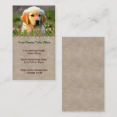 Carte De Visite Chiot d'or d'Austin Labrador (Devant / Derrière)