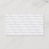 Carte De Visite Chiot jaune de Labrador de hippie (Dos)