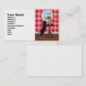 Carte De Visite Chiot noir de laboratoire avec des petits gâteaux (Devant / Derrière)