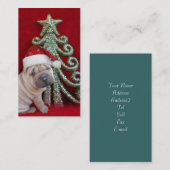 Carte De Visite Chiot shar chinois de pei (Devant / Derrière)