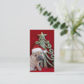 Carte De Visite Chiot shar chinois de pei (Debout devant)