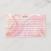 Carte De Visite Chiots Teckel Mignons Soins Rose Agate Dorée (Dos)