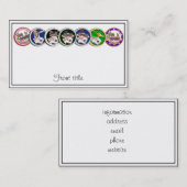 Carte De Visite Chips de poker Galore (Devant / Derrière)