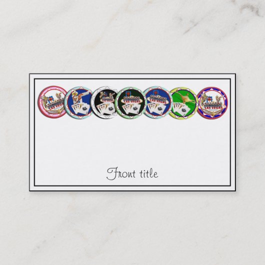 Carte De Visite Chips de poker Galore (Devant)
