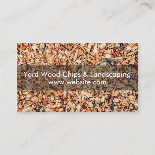 Carte De Visite Chips en bois de triage et paysage (Devant)