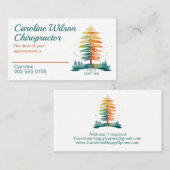 Carte De Visite Chiropactor Osteopath Physiothérapeutes Nomination (Devant / Derrière)