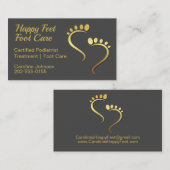 Carte De Visite Chiropodiste Podiatriste Pedicure soins de pieds (Devant / Derrière)