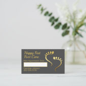 Carte De Visite Chiropodiste Podiatriste Rendez-vous pédicure (Debout devant)