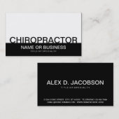 CARTE DE VISITE CHIROPRACTEUR (Devant / Derrière)