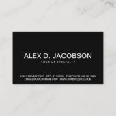 CARTE DE VISITE CHIROPRACTEUR (Dos)