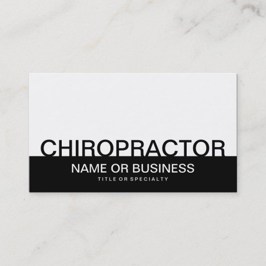 CARTE DE VISITE CHIROPRACTEUR (Devant)