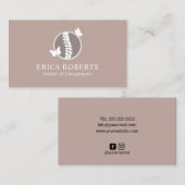 Carte De Visite Chiropracteur Chiropractor  (Devant / Derrière)