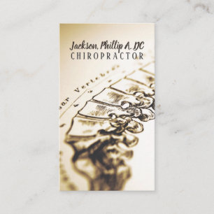 Carte De Visite Chiropracteur Chiropratique Clinique Thérapie Mass