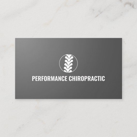 Carte De Visite Chiropracteur du logo professionnel de la colonne (Devant)