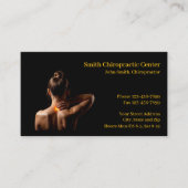 Carte De Visite Chiropractic Chiropractic Clinic Business Card (Devant)
