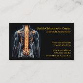 Carte De Visite Chiropractic Chiropractic Clinic Business Card (Devant)