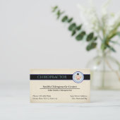 Carte De Visite Chiropractic Chiropractor Clinic Business Card (Debout devant)