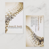 Carte De Visite Chiropractic, chiropraticien, Clinique de santé (Devant / Derrière)