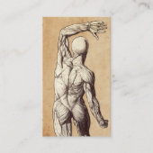 Carte De Visite Chiropractic vintage Anatomy Chiropractor (Devant)