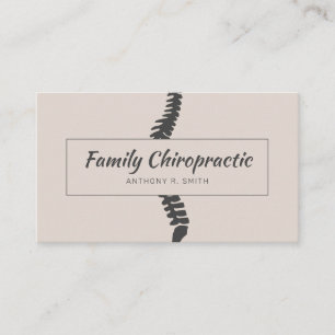 Carte De Visite Chiropractie Chiropractor
