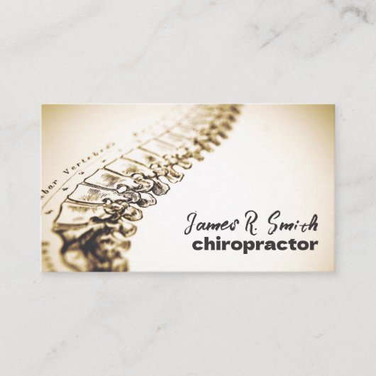 Carte De Visite Chiropractor  (Devant)