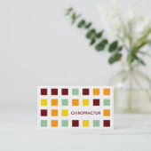 Carte De Visite CHIROPRACTOR (carrés mod) (Debout devant)