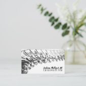 Carte De Visite Chiropractor Chiropractic Clinic Therapy Massage (Debout devant)