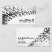Carte De Visite Chiropractor Chiropractic Clinic Therapy Massage (Devant / Derrière)
