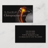 Carte De Visite Chiropractor Chiropractic Health Wellness Clinic (Devant / Derrière)
