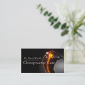 Carte De Visite Chiropractor Chiropractic Health Wellness Clinic (Debout devant)