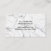 Carte De Visite Chiropractor Chiropratique Spine et Marble Chiro (Dos)