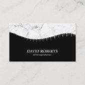 Carte De Visite Chiropractor Chiropratique Spine et Marble Chiro (Devant)