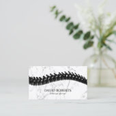 Carte De Visite Chiropractor Chiropratique Spine Therapy Marble (Debout devant)