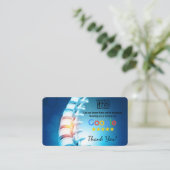 Carte De Visite Chiropractor Google Review Modèle Card Avec QR - (Debout devant)