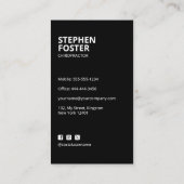 Carte De Visite Chiropractor Massage Thérapie Docteur Gold Spine (Dos)