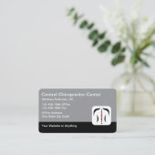 Carte De Visite Chiropractor Medical Business Cards Spine Theme (Debout devant)