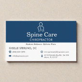 Carte De Visite Chiropractor Office