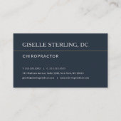 Carte De Visite Chiropractor Office Appointment Reminder (Devant)