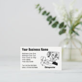 Carte De Visite Chiropractor traite un patient amusant dessin anim (Debout devant)