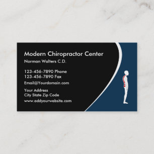 Carte De Visite Chiroprakteur moderne