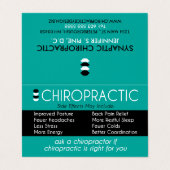 Carte De Visite Chiroprakteur vertébral de diagramme de (Extérieur déplié)