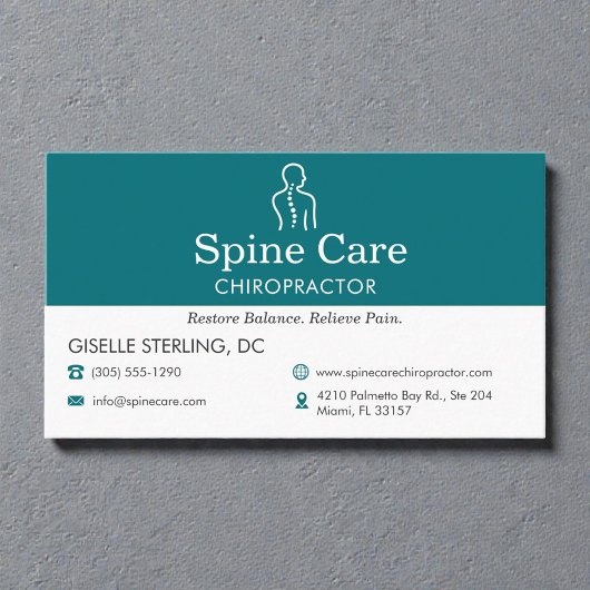 Carte De Visite Chiropraticien