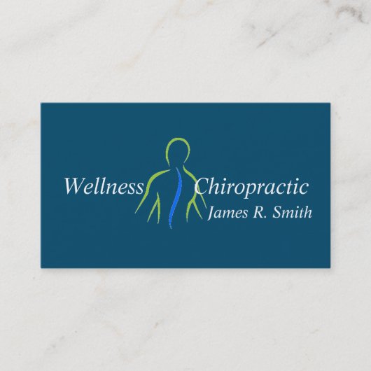 Carte De Visite Chiropraticien chiropratique moderne Santé cliniqu (Devant)