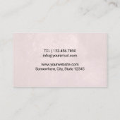 Carte De Visite Chiropraticien Chiropratique Spine Therapist Blush (Dos)
