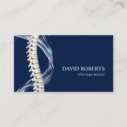 Carte De Visite Chiropraticien Chiropratique Spine Therapist Marin (Devant)