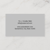 Carte De Visite Chiropraticien Chiropratique Spine Therapist Plain (Dos)